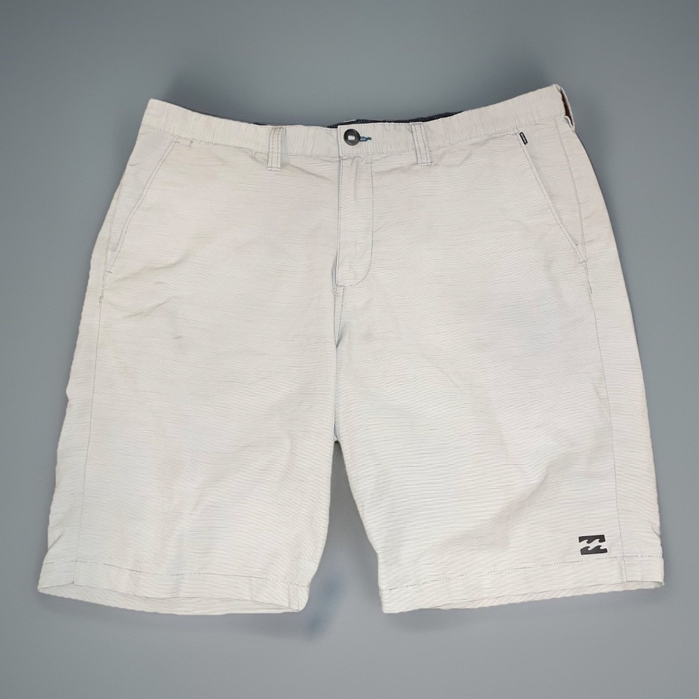 Billabong Submersibles Hybrid Shorts Mens 38 Grey 4-Way Stretch Surf Walk Shorts